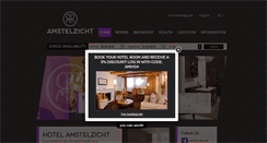 Desktop Screenshot of hotelamstelzicht.com